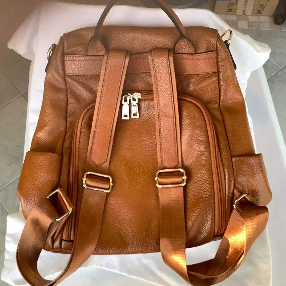 Kattee Genuine Leather Backpack Anti-Theft, Purse - Picture 2 of 7